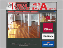 Tablet Screenshot of parquetsvegabaja.com